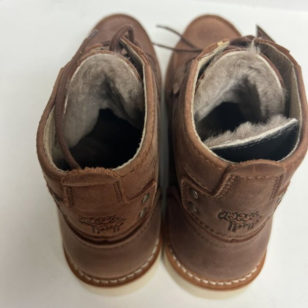 Superlamb Mens Dzo Work Boot Redwood Leather Size 11.5 M - Picture 4 of 6